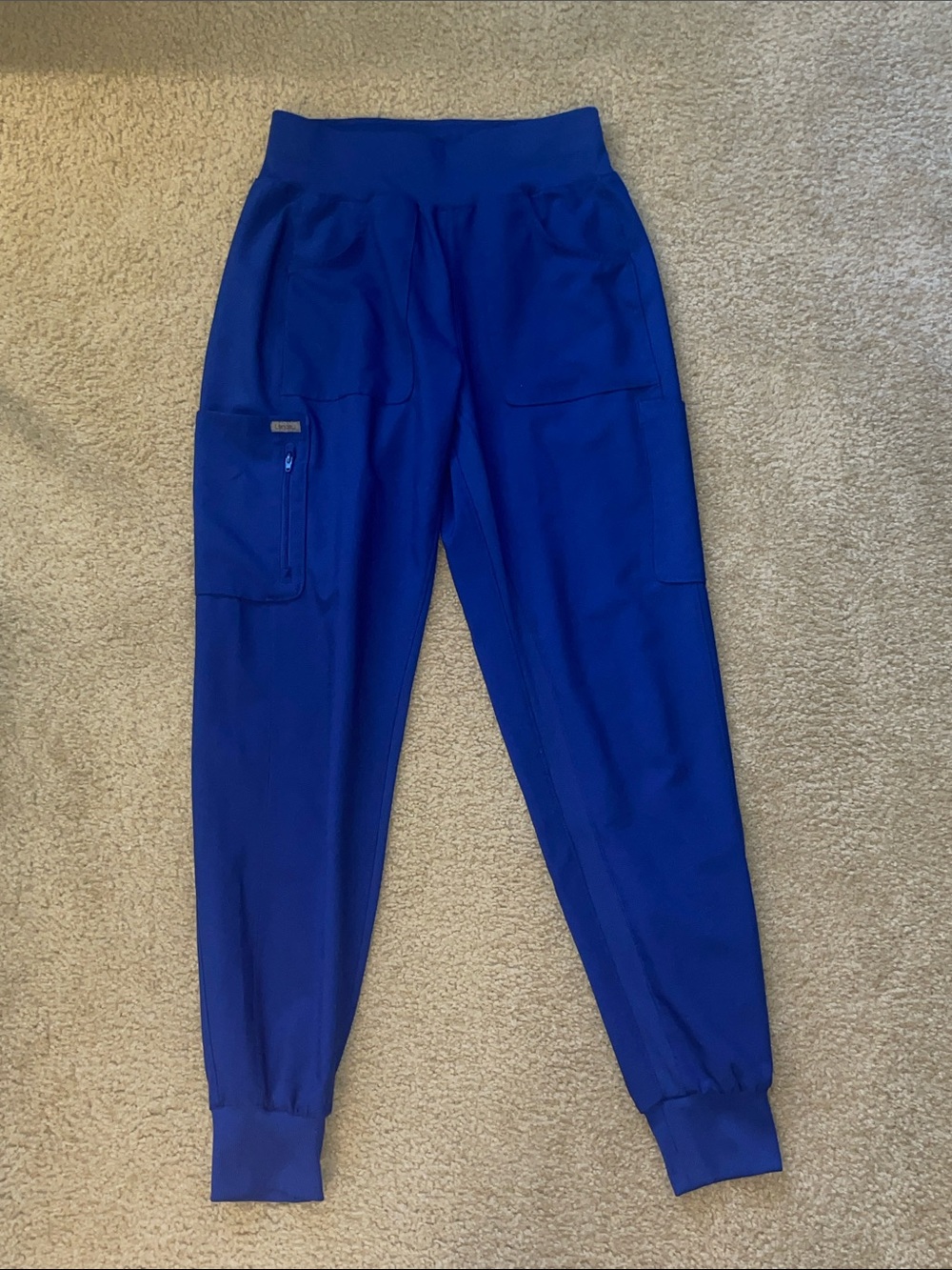Women’s Royal Blue Scrubs  with Elastic Waist